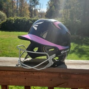 Easton Black and Pink Sports Helmet